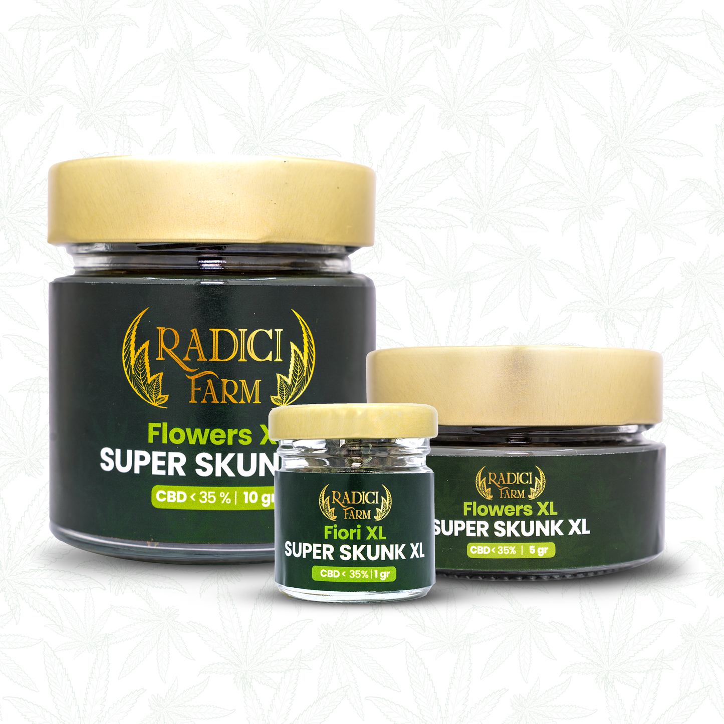 Fiori di Super Skunk XL cannabis light legale