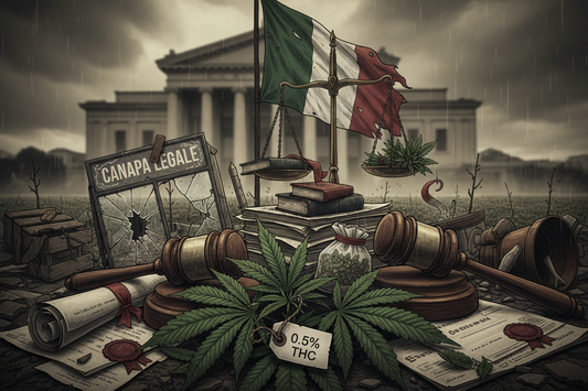 4 Mesi di Pena per 0,5% THC in Più – Norme Italiane Distruggono Aziende
