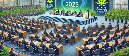 Partecipanti al Global Cannabis Regulatory Summit 2025 durante una sessione plenaria.