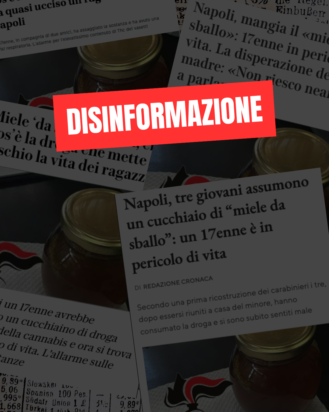 "Miele da sballo": come la stampa italiana confonde wax, cannabinoidi sintetici e disinformazione