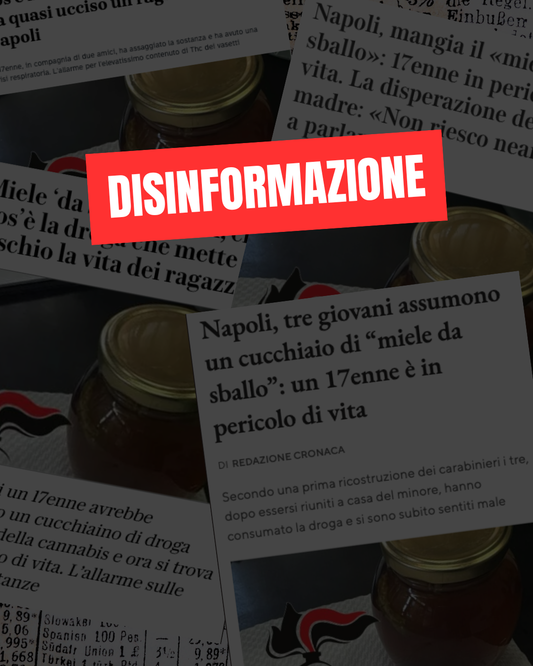 "Miele da sballo": come la stampa italiana confonde wax, cannabinoidi sintetici e disinformazione