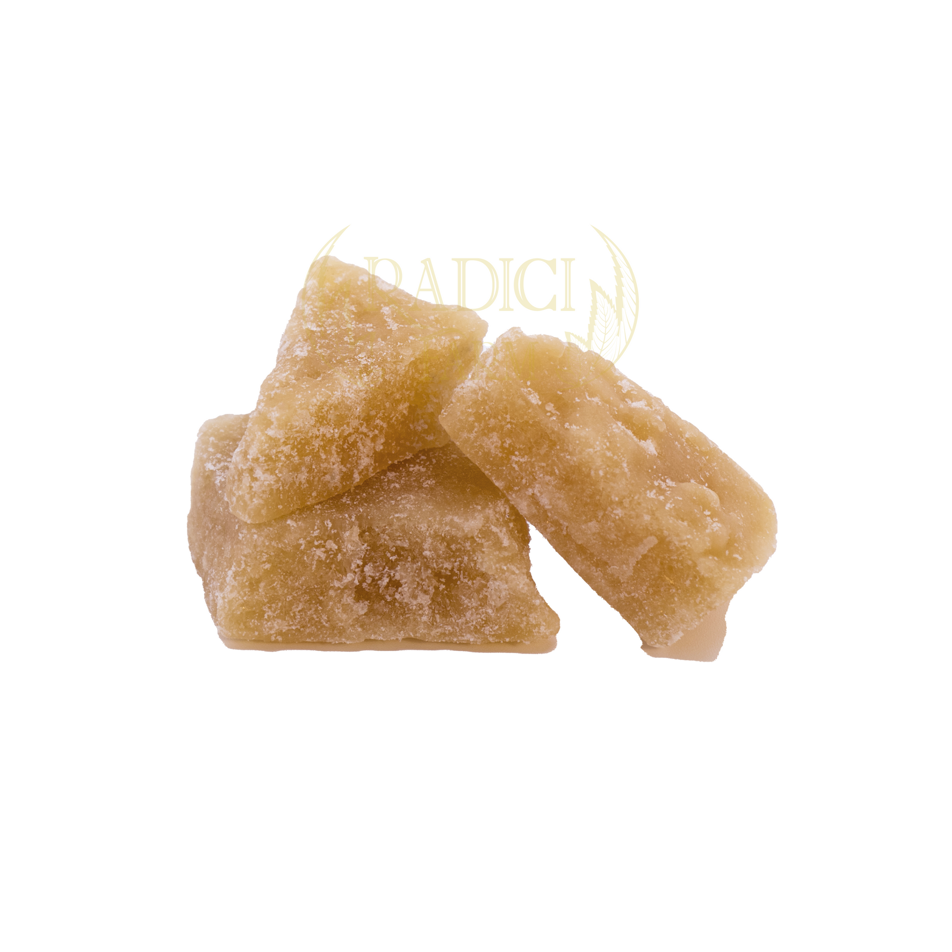 Crumble Lemon CBD colore giallo/arancio, sapore forte e retrogusto pepato