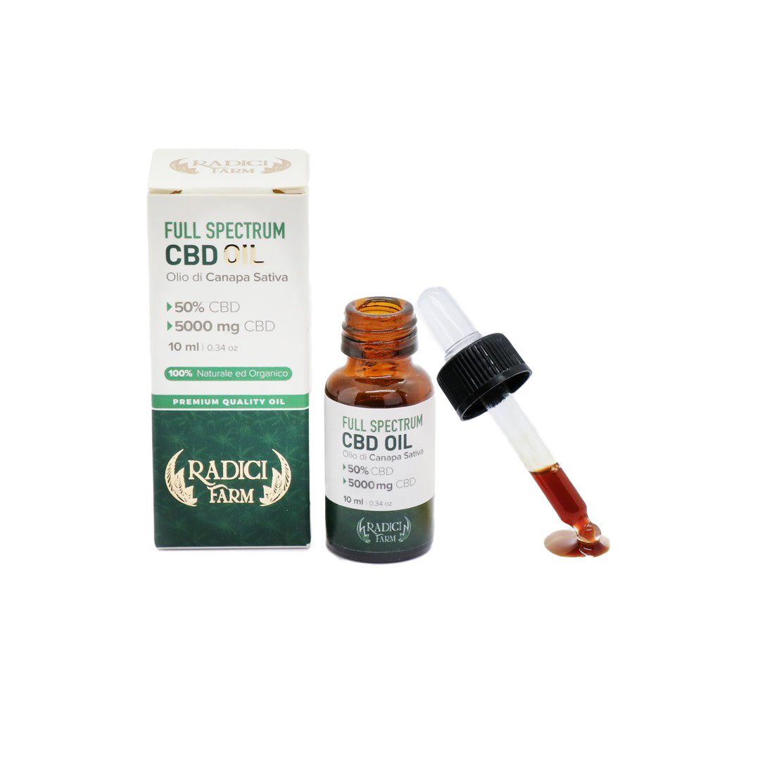 2 PZ. OLIO CBD 50% FULL SPECTRUM 10 ML - Radici Farm
